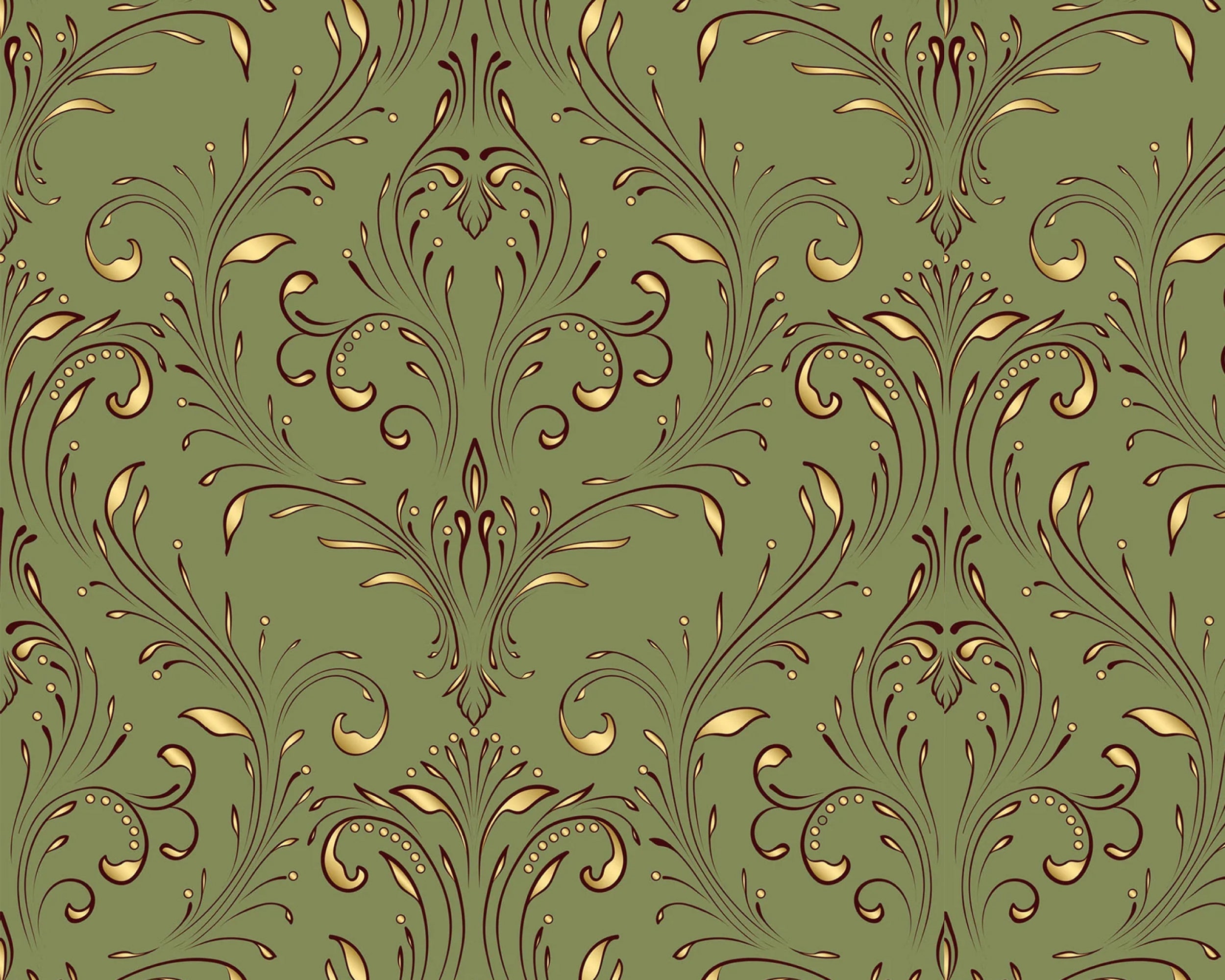 Whimsical Greens: Bring Spring's Freshness Indoors with Elegant Wallpaper