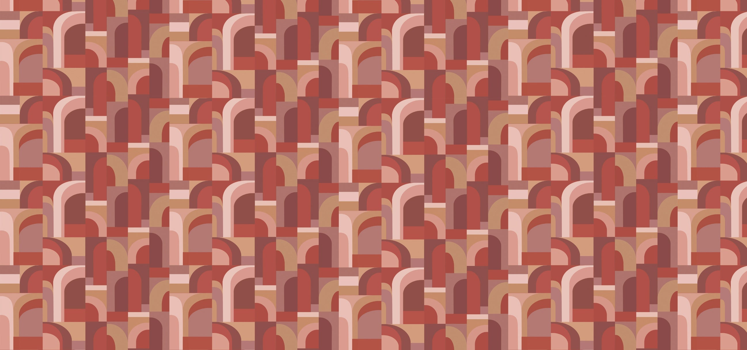 Red retro peel and stick wallpaper for walls