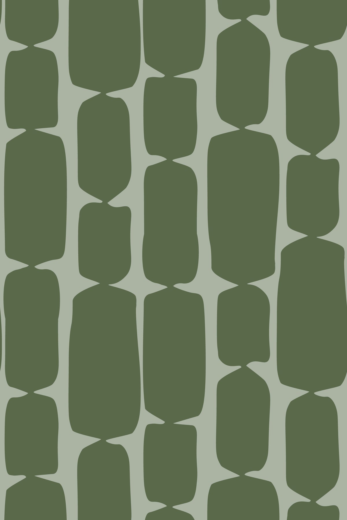 Abstract wallpaper pattern with irregular dark olive-green vertical blocks.