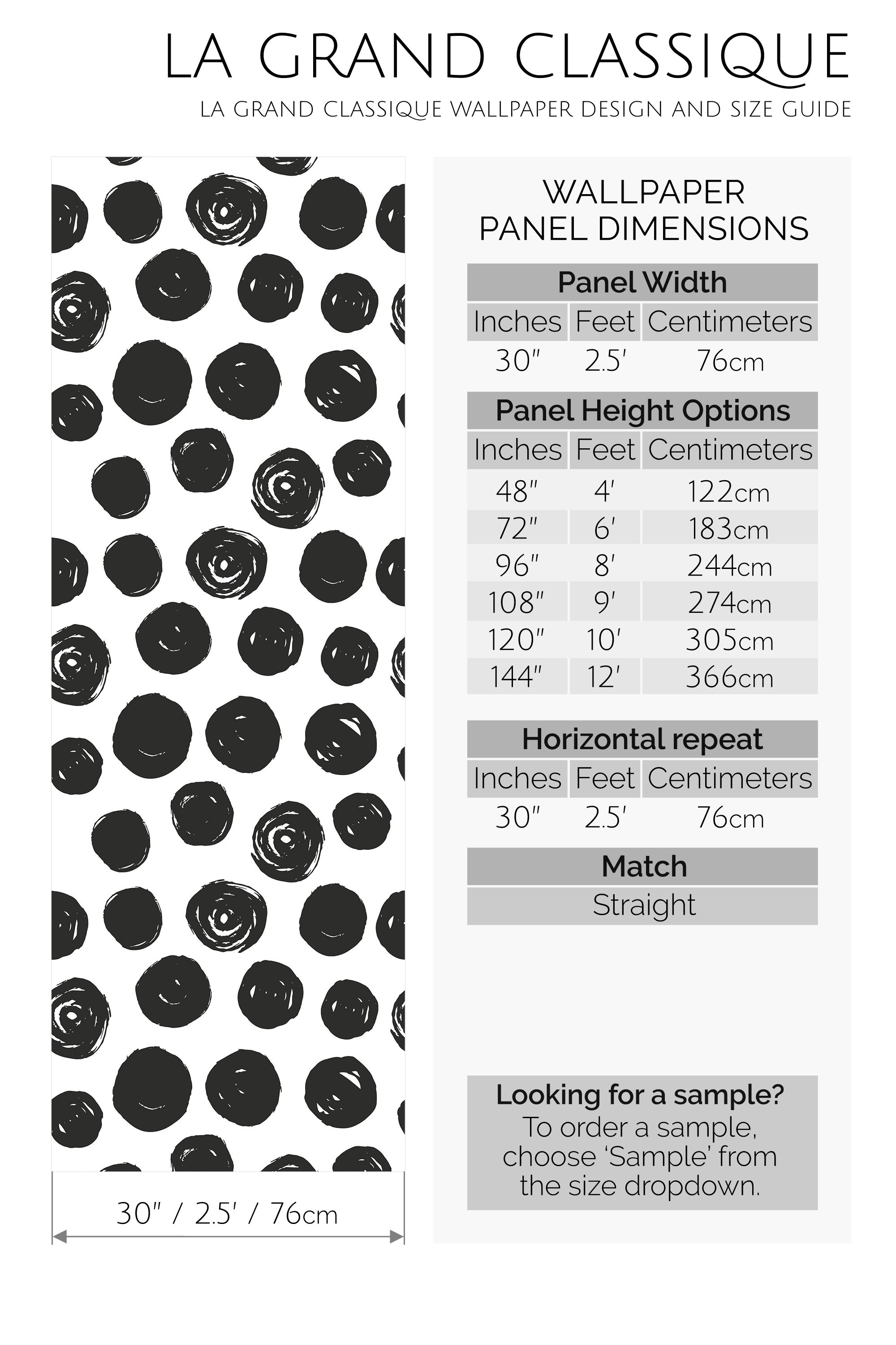 brush stroke dots peel and stick wallpaper specifiation