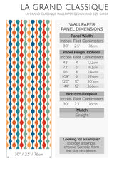 living room dining table wooden furniture light colorful retro wall paper peel and stick