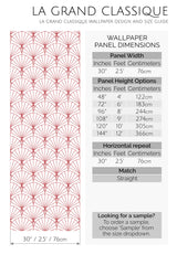 retro art deco peel and stick wallpaper specifiation