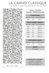 short line peel and stick wallpaper specifiation