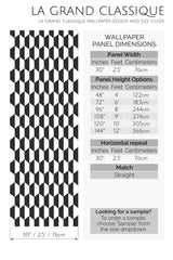 bold rhombus peel and stick wallpaper specifiation