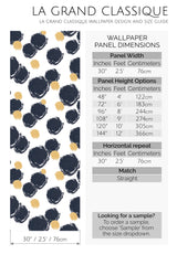 big paint spots peel and stick wallpaper specifiation