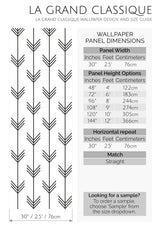 boho arrow peel and stick wallpaper specifiation