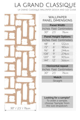 big brush stroke peel and stick wallpaper specifiation