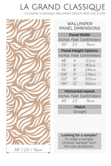 neutral abstract leaf peel and stick wallpaper specifiation