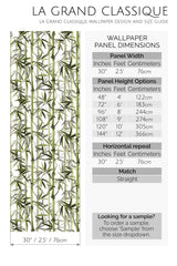 bamboo trees peel and stick wallpaper specifiation