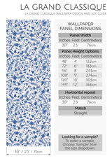 blue farmhouse peel and stick wallpaper specifiation