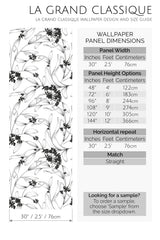 aesthetic floral peel and stick wallpaper specifiation
