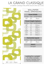 60s retro print peel and stick wallpaper specifiation