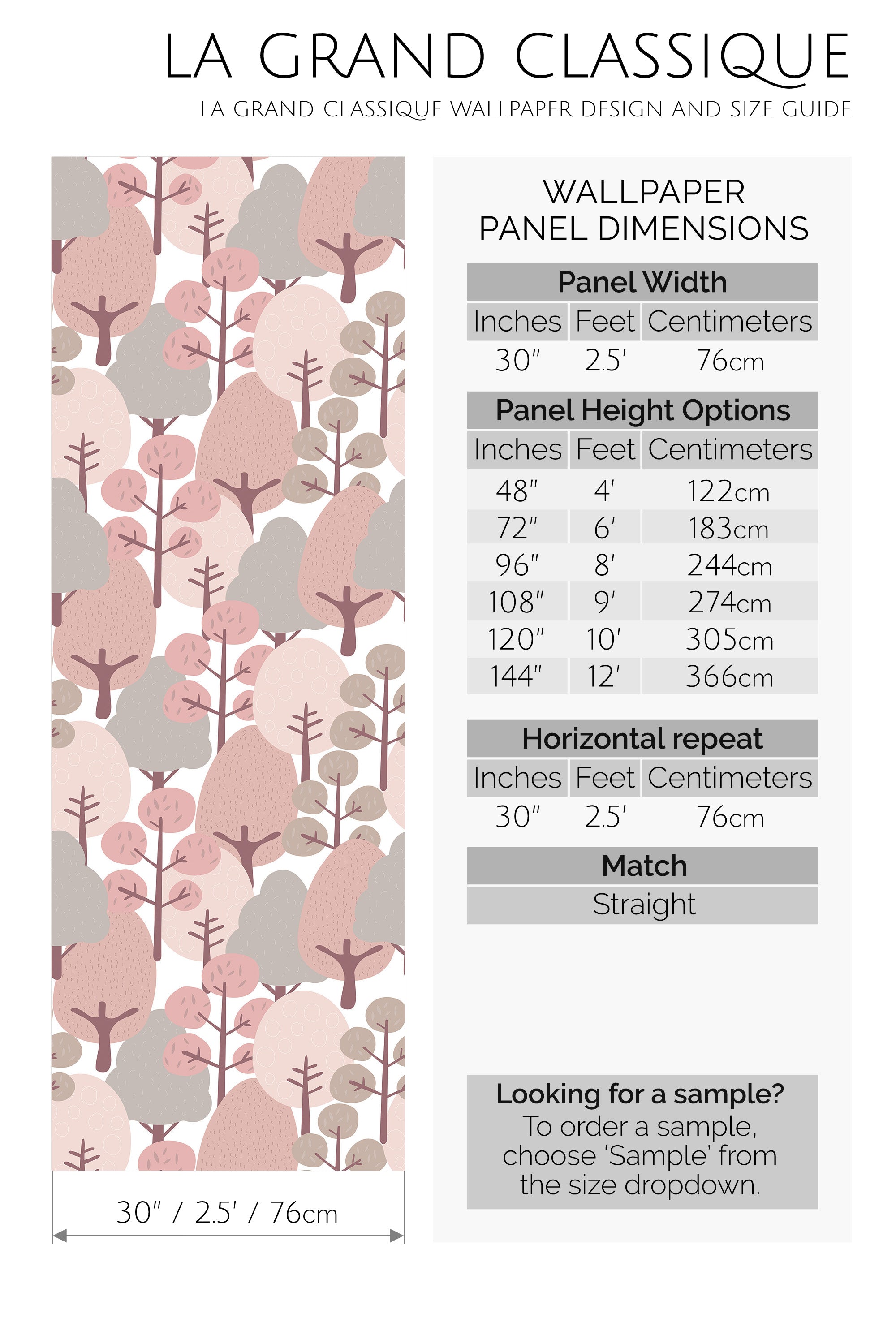 fairytale forest peel and stick wallpaper specifiation