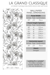 big luxury floral peel and stick wallpaper specifiation