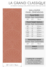 art deco dotted peel and stick wallpaper specifiation