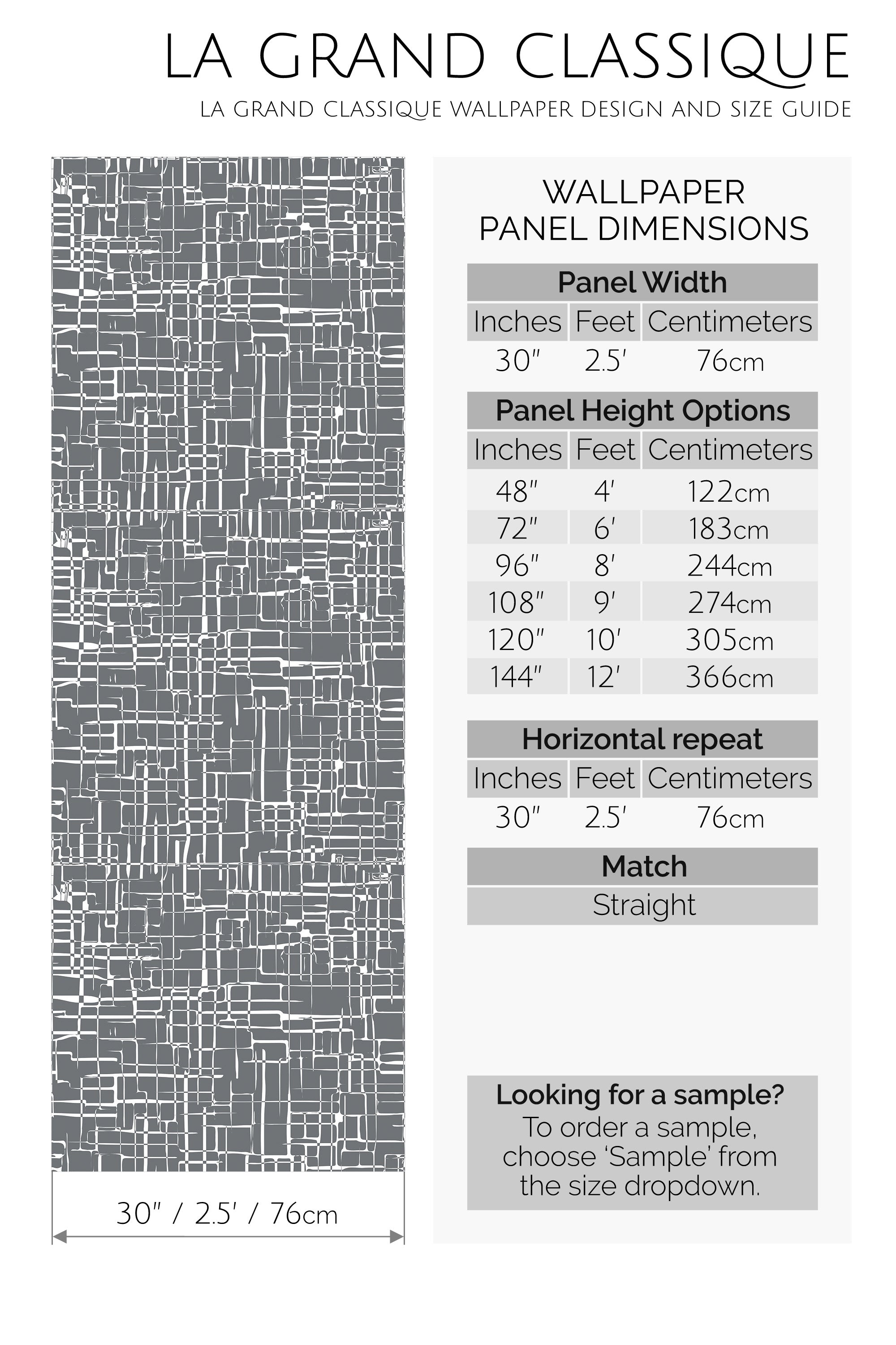 vintage abstract grid peel and stick wallpaper specifiation