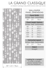 leaf arrows peel and stick wallpaper specifiation