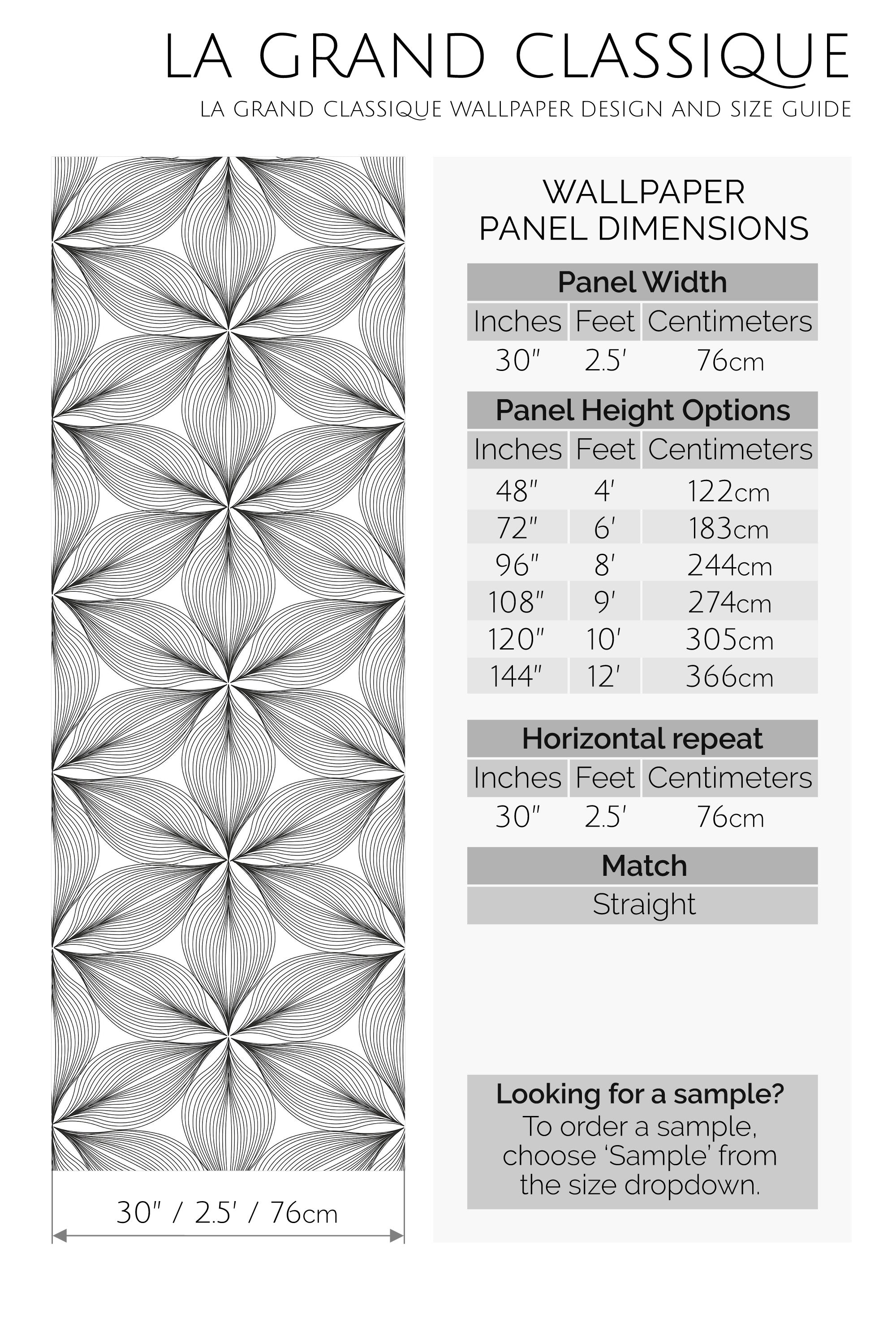 striped flower peel and stick wallpaper specifiation