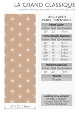 hand drawn boho sun peel and stick wallpaper specifiation
