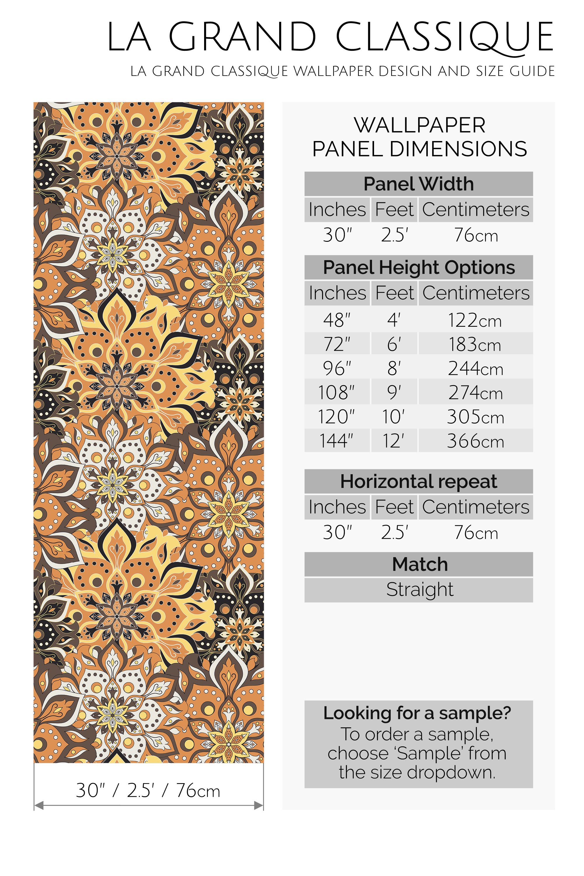 colorful mandala peel and stick wallpaper specifiation