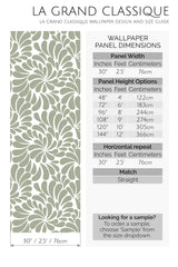 paisley peel and stick wallpaper specifiation