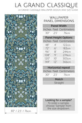 victorian garden peel and stick wallpaper specifiation