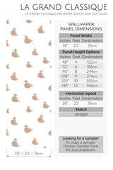 small whale peel and stick wallpaper specifiation
