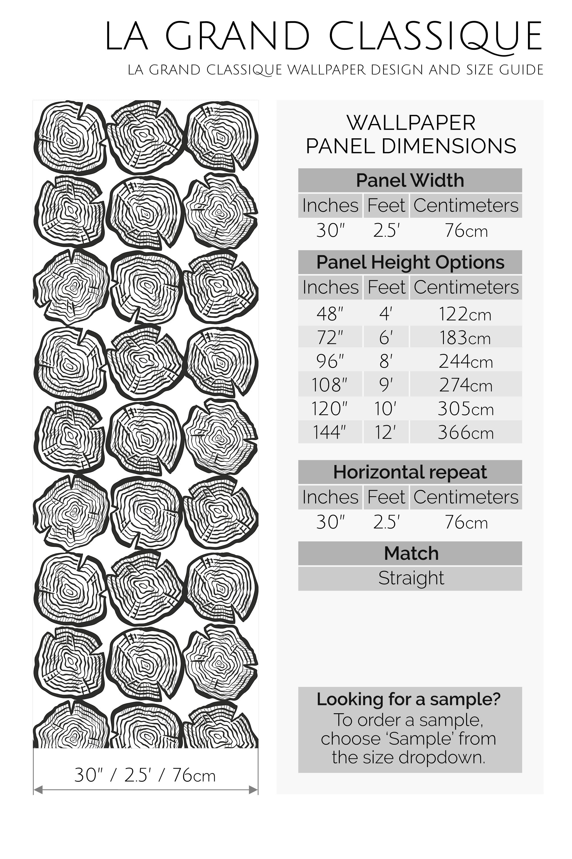 wood peel and stick wallpaper specifiation