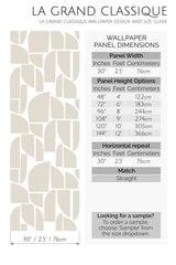 abstract shape peel and stick wallpaper specifiation