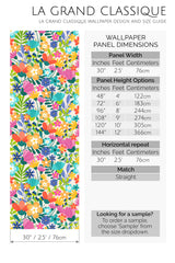 colorful summer peel and stick wallpaper specifiation