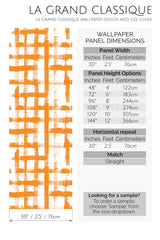 brush grid design peel and stick wallpaper specifiation