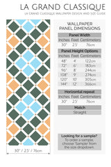 tile mosaic peel and stick wallpaper specifiation