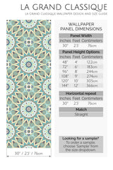 mandala peel and stick wallpaper specifiation
