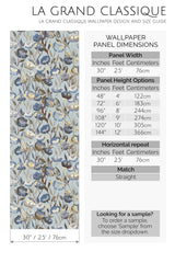 classic floral peel and stick wallpaper specifiation
