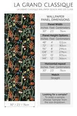 bold garden peel and stick wallpaper specifiation