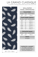 tossed palm peel and stick wallpaper specifiation