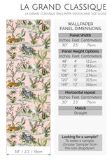 tropical animals peel and stick wallpaper specifiation