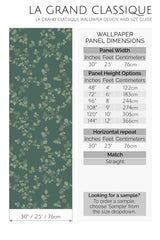 green seamless tree peel and stick wallpaper specifiation