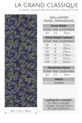 realistic blueberry peel and stick wallpaper specifiation