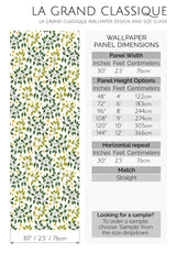 green leaf dots peel and stick wallpaper specifiation