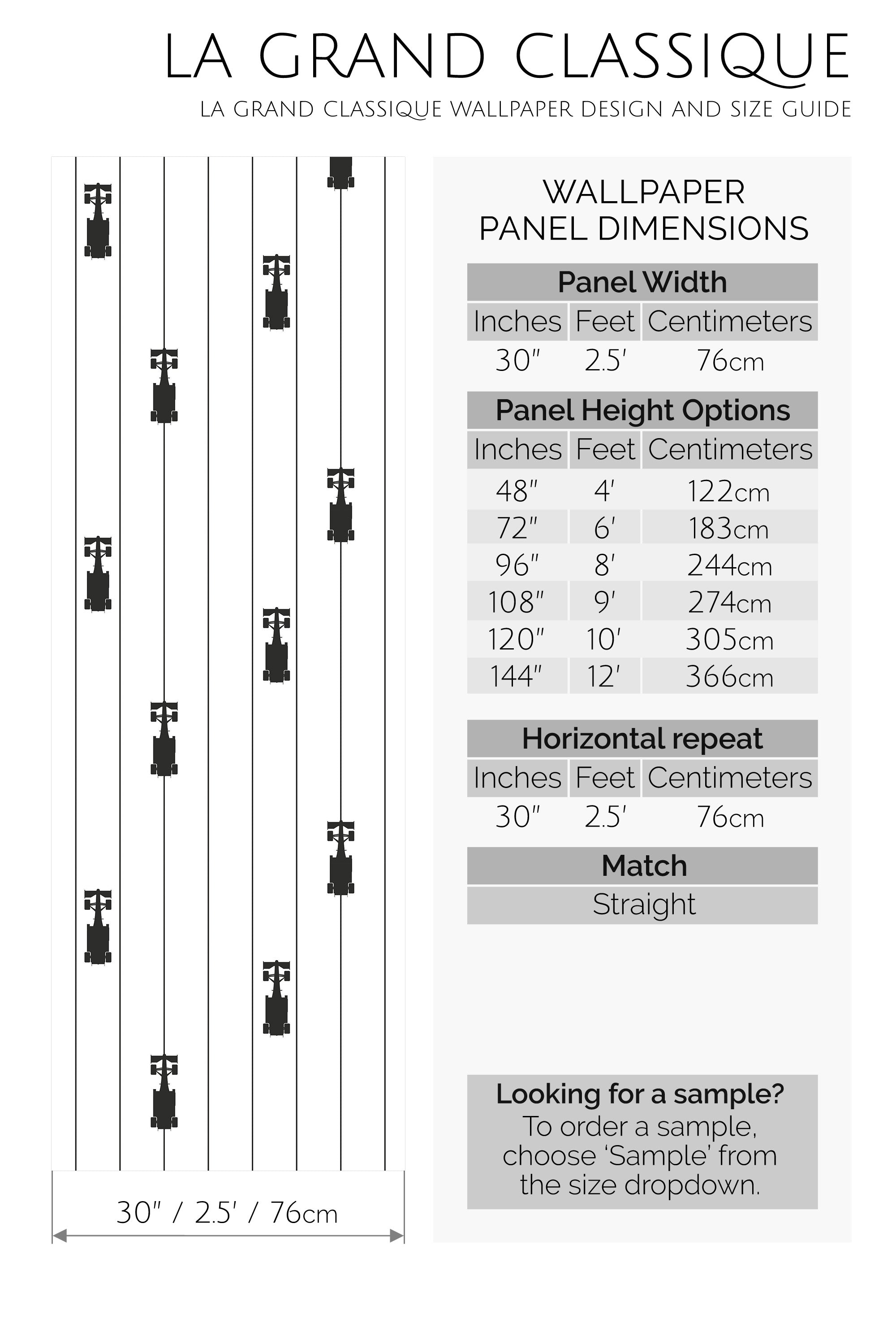 formula 1 stripes peel and stick wallpaper specifiation