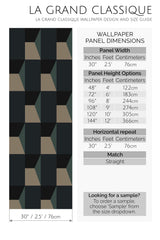 blue bold geometric peel and stick wallpaper specifiation