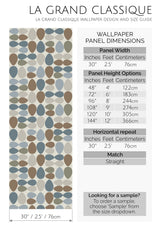 mid-century eggs peel and stick wallpaper specifiation