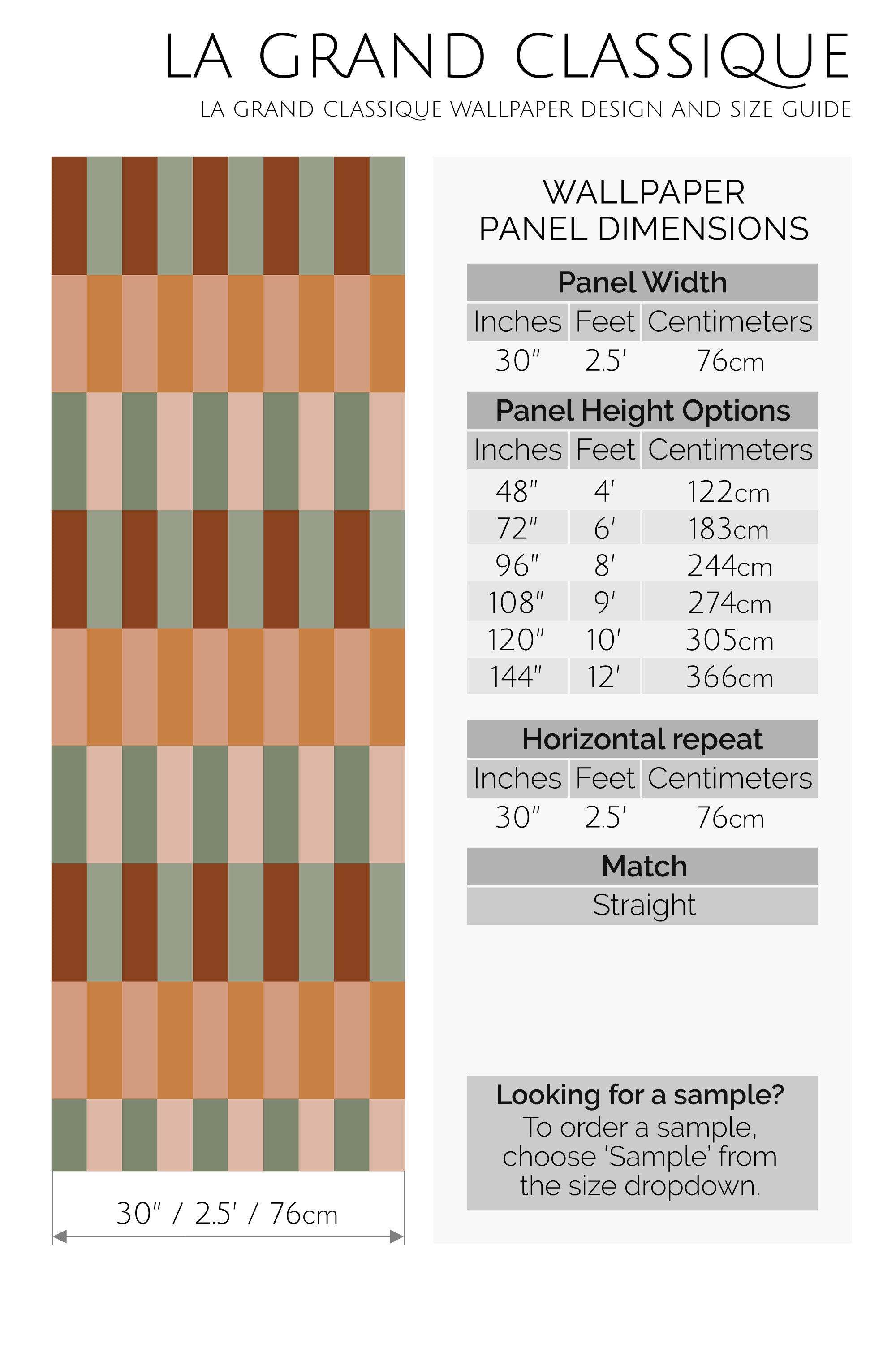 earthy geometric peel and stick wallpaper specifiation