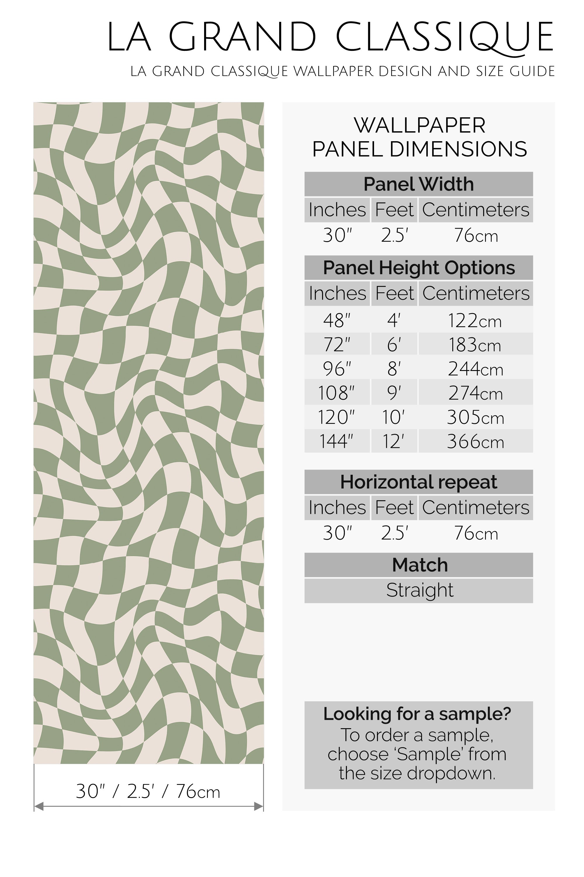 funky checker peel and stick wallpaper specifiation