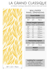yellow leaves peel and stick wallpaper specifiation