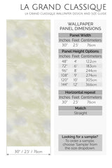 elegant strokes peel and stick wallpaper specifiation