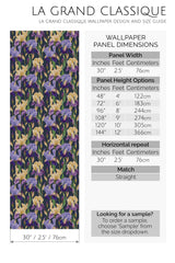 bold iris peel and stick wallpaper specifiation