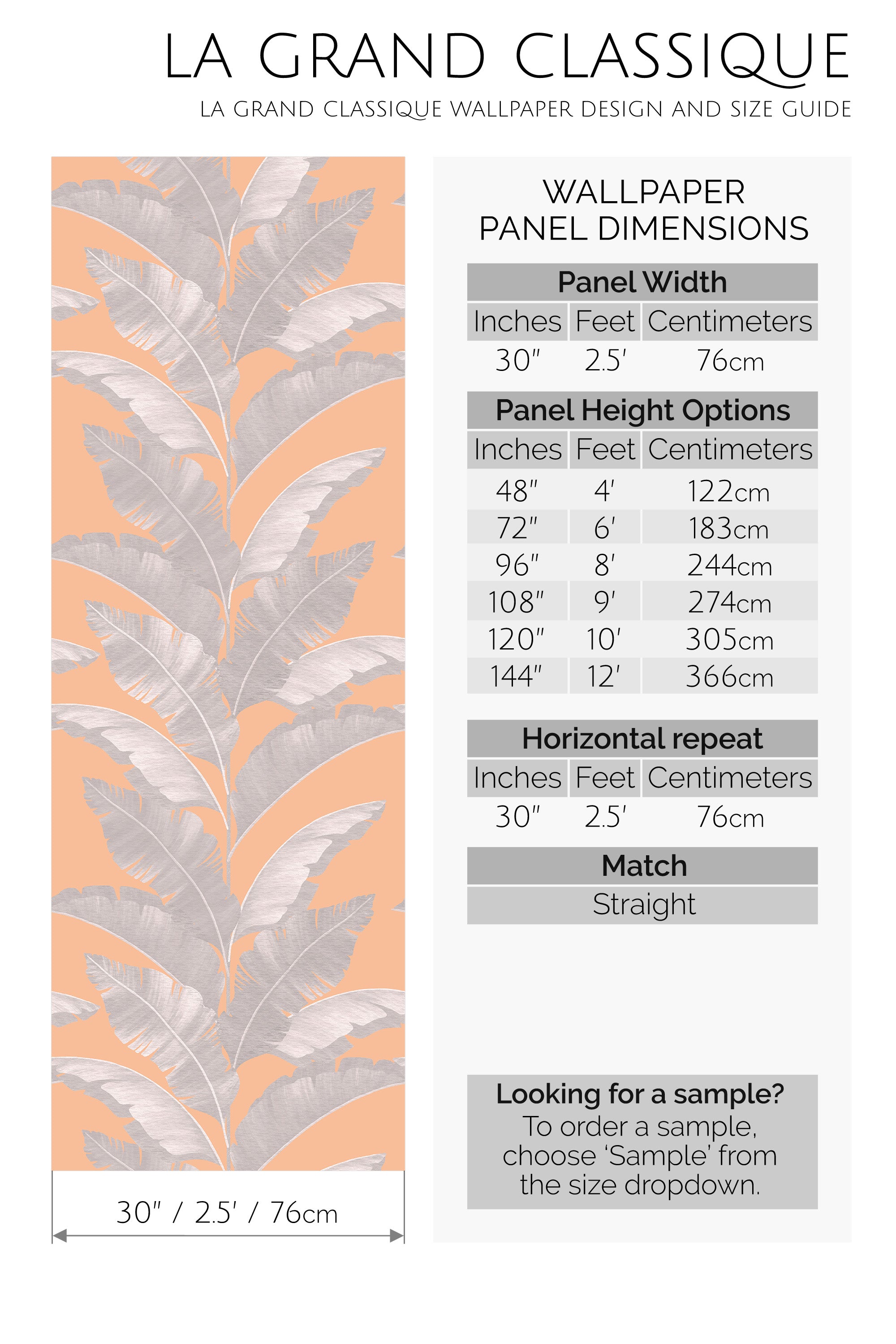 peachy tropical peel and stick wallpaper specifiation