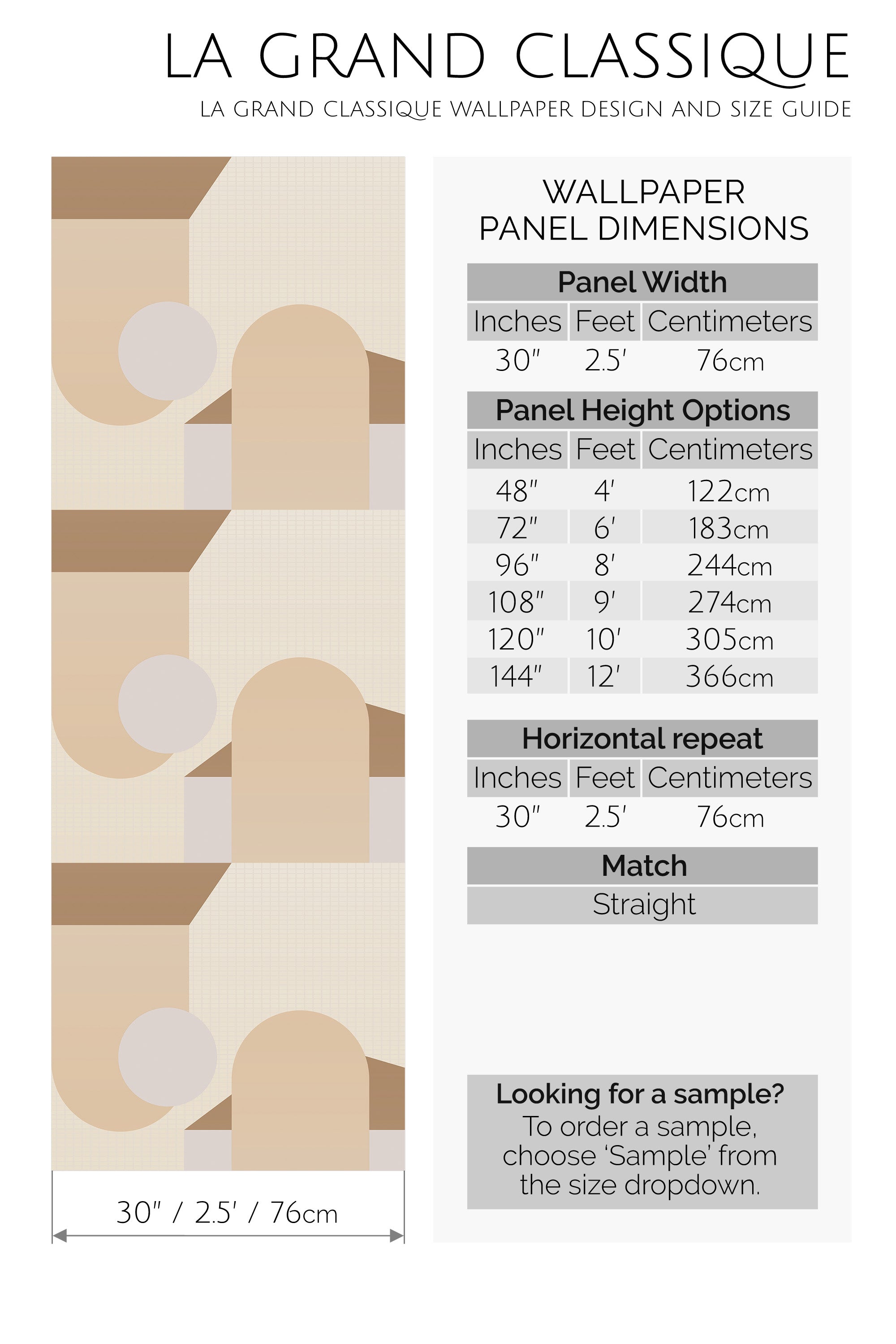 aesthetic boho geometry peel and stick wallpaper specifiation